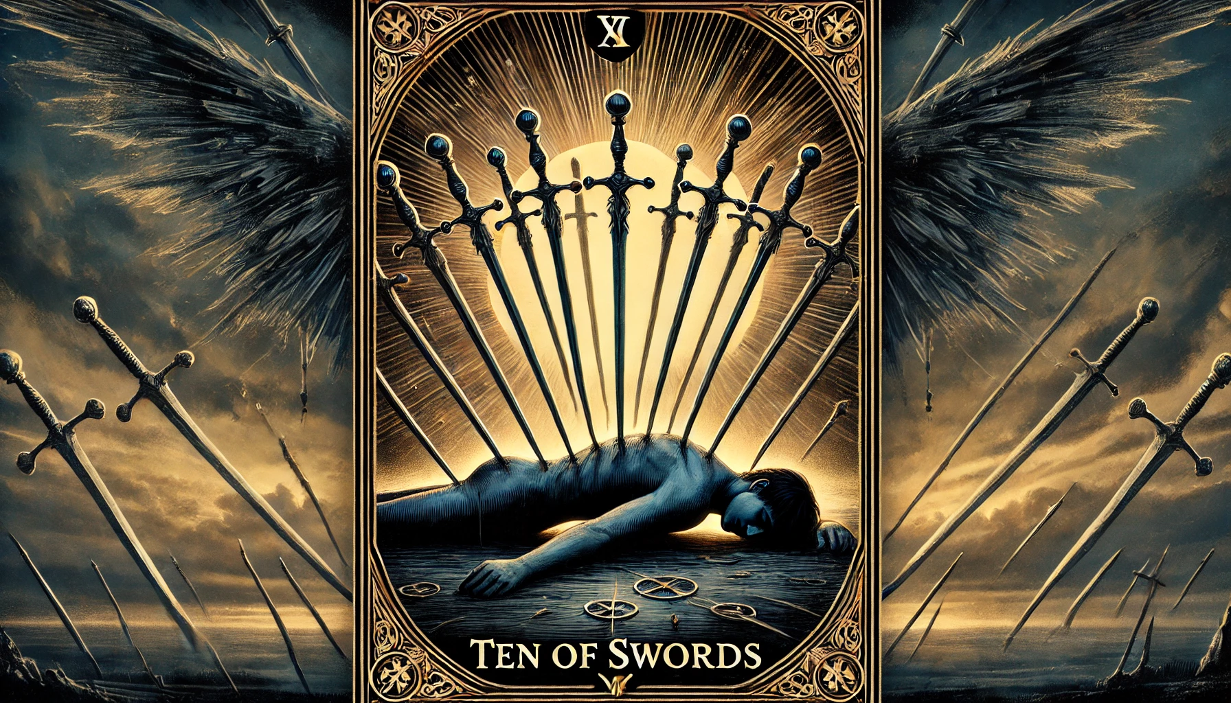 10 Kılıç (Ten of Swords) Kartı ve Anlamı