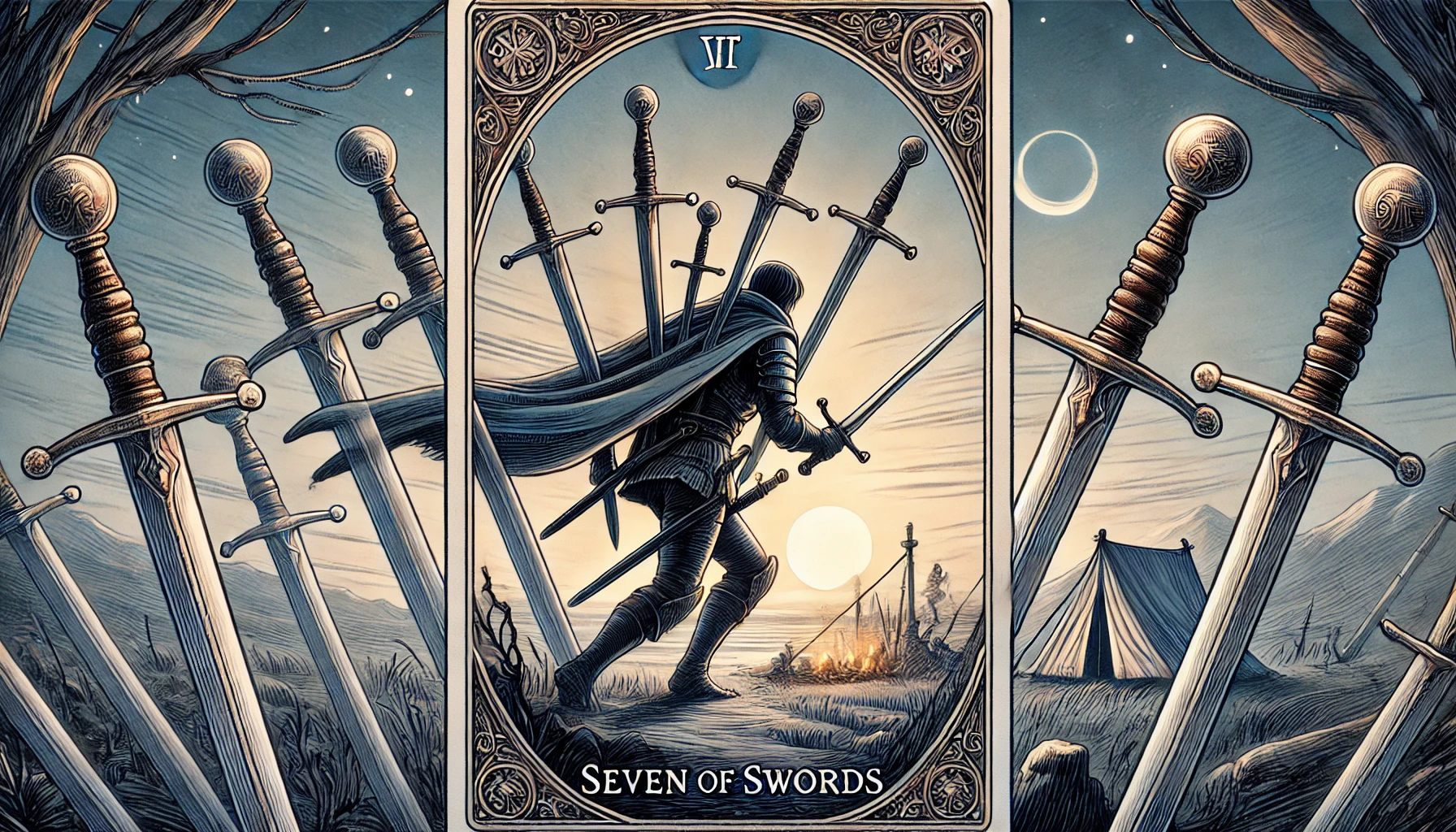 7 Kılıç (Seven of Swords) Kartı ve Anlamı